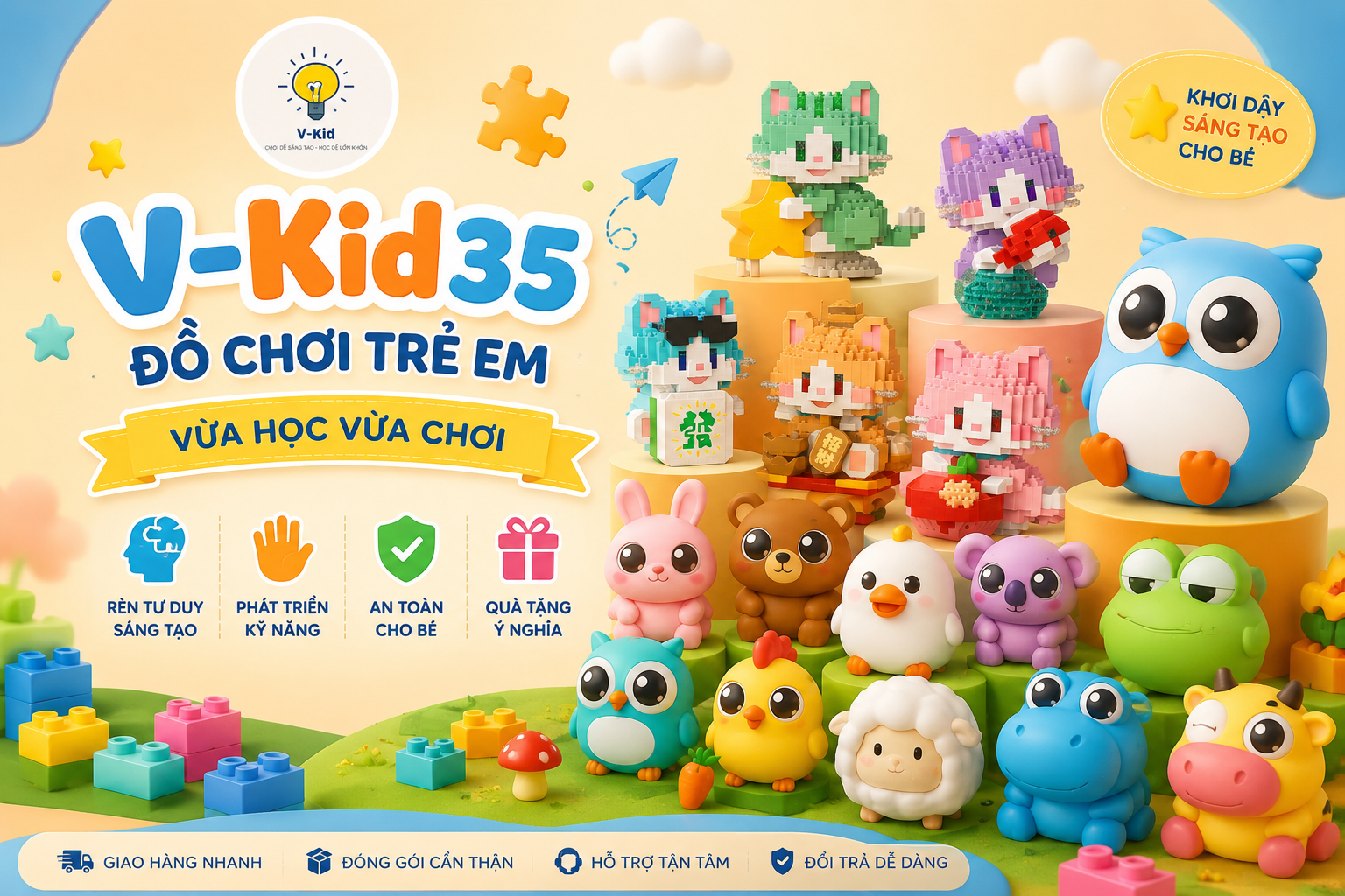 Đồ chơi trẻ em V-Kid35 vừa học vừa chơi